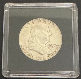 1956 Benjamin Franklin Silver Half Dollar