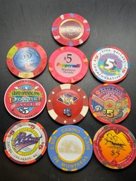 Lot Of 10 Casino Chips