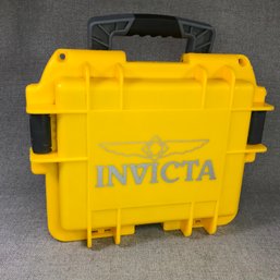 Awesome $100 INVICTA Travel Case For Your Watches (3) - Classic - Invicta Yellow - High Impact Plastic