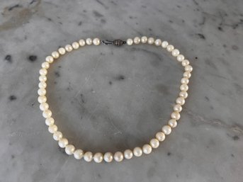 Genuine Pearl Necklace, Vintage Or Antique