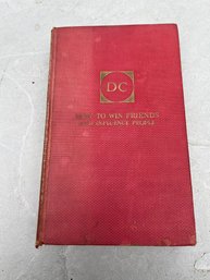 1937 How To Win Friends And Influence People By Dale Carnegie Vintage Book