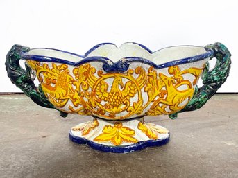 A Large Majolica Planter