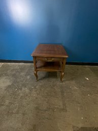 French Accent Side Table With Drawer