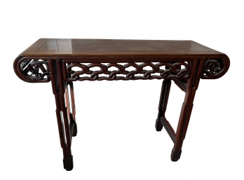 Chinese Carved Rosewood Alter Table