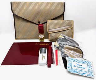 VNTG Air France Concorde Ladies Toiletry Case With Perfume, Portfolio With Stationary, Charles Frantz DSGN.
