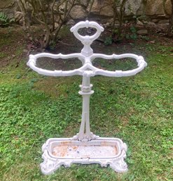 Antique Wrought Iron Umbrella Stand