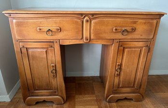 Antique Arts & Crafts Maple Wood Hutch (Matches Table & Chairs)