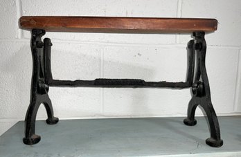 Vintage Wrought Iron And Wood Paper Towel Holder