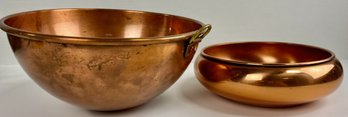 Vintage Copper Bowls (2)