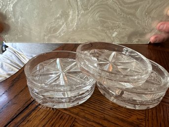 Set Of 5 Crystal Coasters