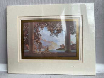 Petite Maxfield Parrish Vintage 'Daybreak' Lithograph By Portal