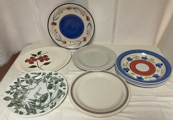 Eight Serving Plates
