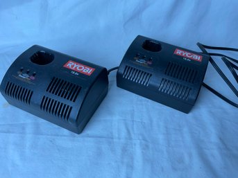 Ryobi Battery Chargers Lot Of 2