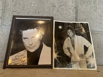 Group Of 2 Tom Jones Autographed Photos (no Coa)