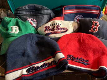 Beanies, Caps And A Fanny Pack - All Boston Red Sox (of Course!)