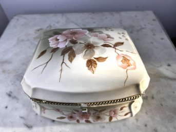 'Victorian Garden' For Hummelwerk 'Dogwood' Bisque Porcelain Jewelry Box