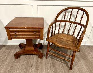 Windsor Chair & Side Table