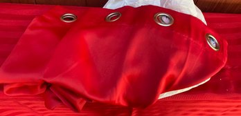 Two Pairs Of Red Deconovo Curtains