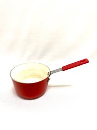 Red Enamel Sauce Pan