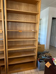 8 Shelf Wood Bookcase