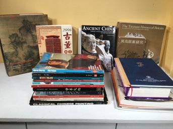 Nice Group Of 25 Mostly Chinese / Asian Reference Books / Asian Auction Catalogs With Some Other Books !