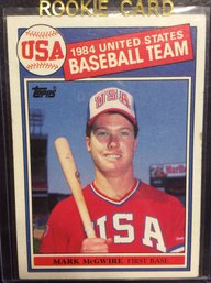 1985 Topps Mark McGwire Rookie Card - M