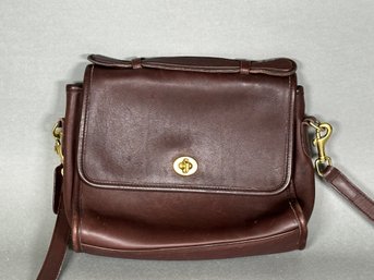 Brown Leather Coach Bag