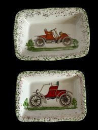 A Pair Of Vintage Greenwood China Trinket Dishes