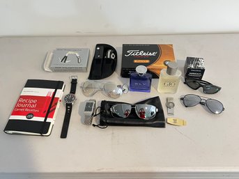 Cologne, Sunglasses, Watches, Golf Balls, And More