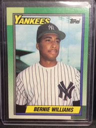 1990 Topps Bernie Williams Rookie Card - M