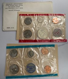 1969 US Mint Uncirculated Coins