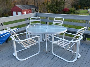 Patio Set With 4 Chairs And A Table