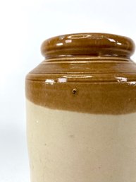 English Earthenware Two Toned Jar