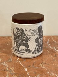 Vintage German Waechtersbach Tobacco Jar Humidor