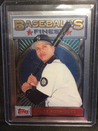 2001 Topps Finest Alex Rodriguez - M