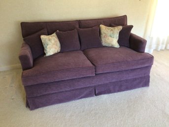 Custom Upholstery Purple Loveseat