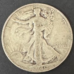 1940 Walking Liberty Silver Half Dollar