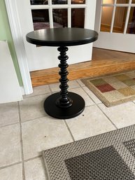 Turned Wood Pedestal Side Table Acme Furniture Industries