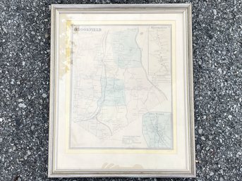 A 19th Century Map Of Brookfield, CT