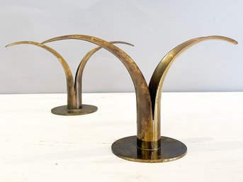 A Pair Of Swedish Modern Candlesticks