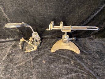 Two Small Item Clamps/Holders For Precision Work