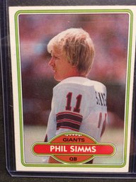 1980 Topps Phil Simms Rookie Card - M