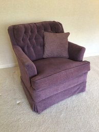Custom Upholstery Purple Club Chair
