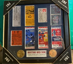 Highland Mint Boston Red Sox Tickets - NEW - Nice Colorful Display