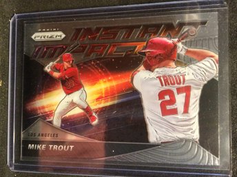 2020 Panini Prizm Instant Impact Mike Trout Insert Card - M