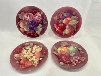 Set Of Four Limoges Porcelain Dessert Plates, New In Original Box