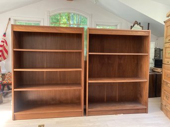 Pair Of Wooden Bookcases