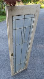 Arts & Crafts Leaded Glass Door Panel Or Transom Window