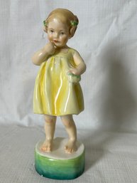 Charming Vintage 1940s F. G. Doughty For ROYAL WORCESTER Porcelain Figurine- Titled 'only Me'