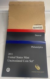 2011 United States Mint Uncirculated Coin Sets Denver And Philadelphia